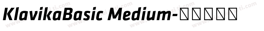 KlavikaBasic Medium字体转换